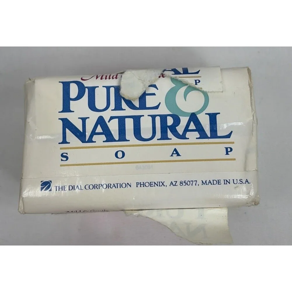 Lot of 5 Vintage Pure & Natural Soap Bath Size 4.75 oz each NEW